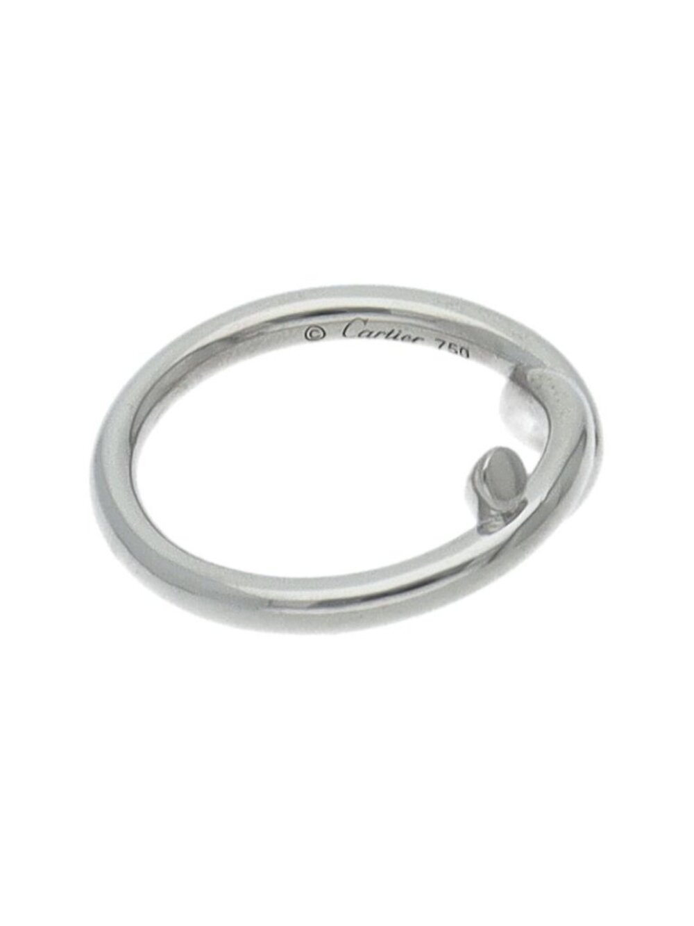 Cartier Entrelace Twist Ring 18k White Gold - Picture 6 of 7